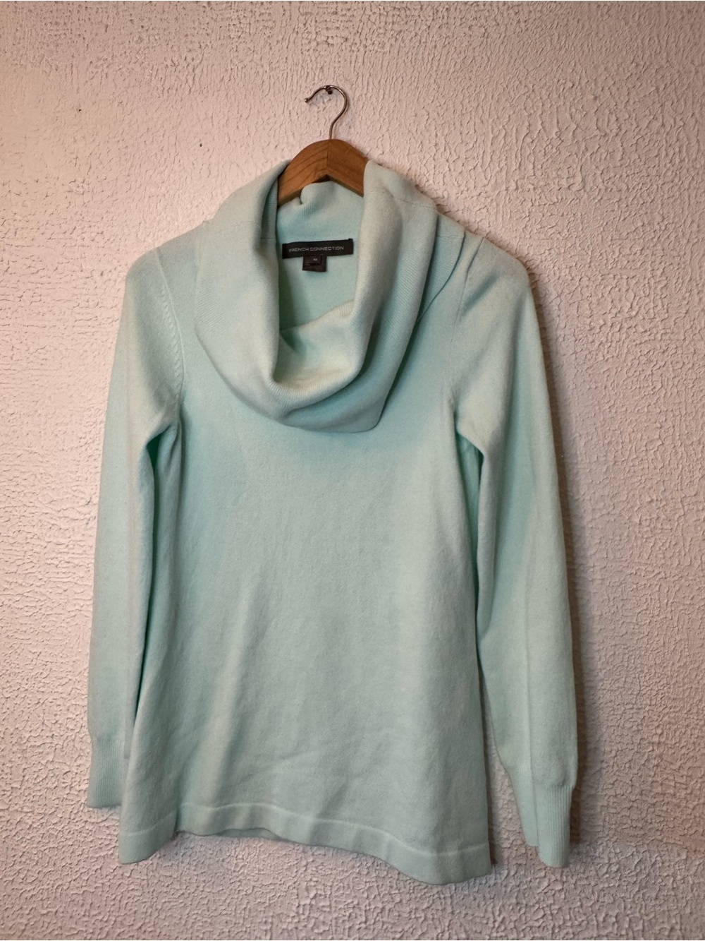 French Connection Mint Cowl Neck Sweater